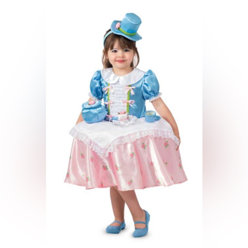 Girls Table Too Tea Party Dress Halloween Costume size 4 XS Brand New